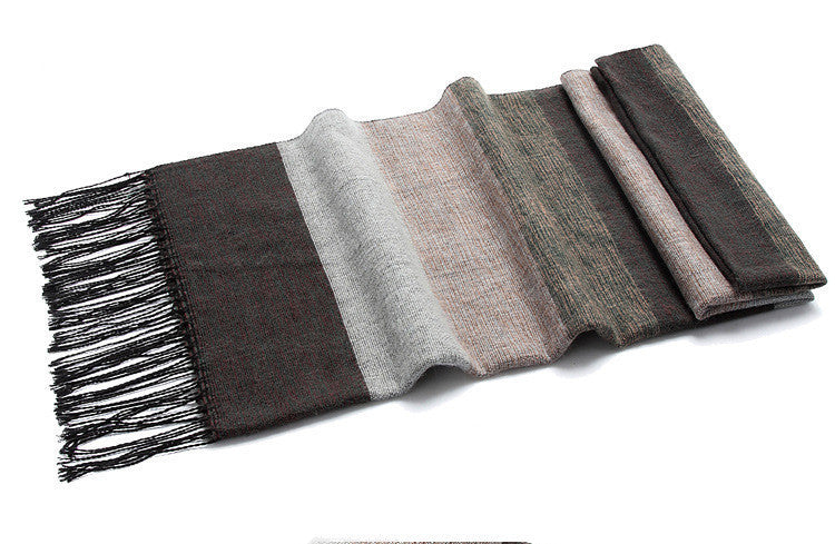 Premium Stitched Cashmere Scarf Soft Warm Fashion Accessory