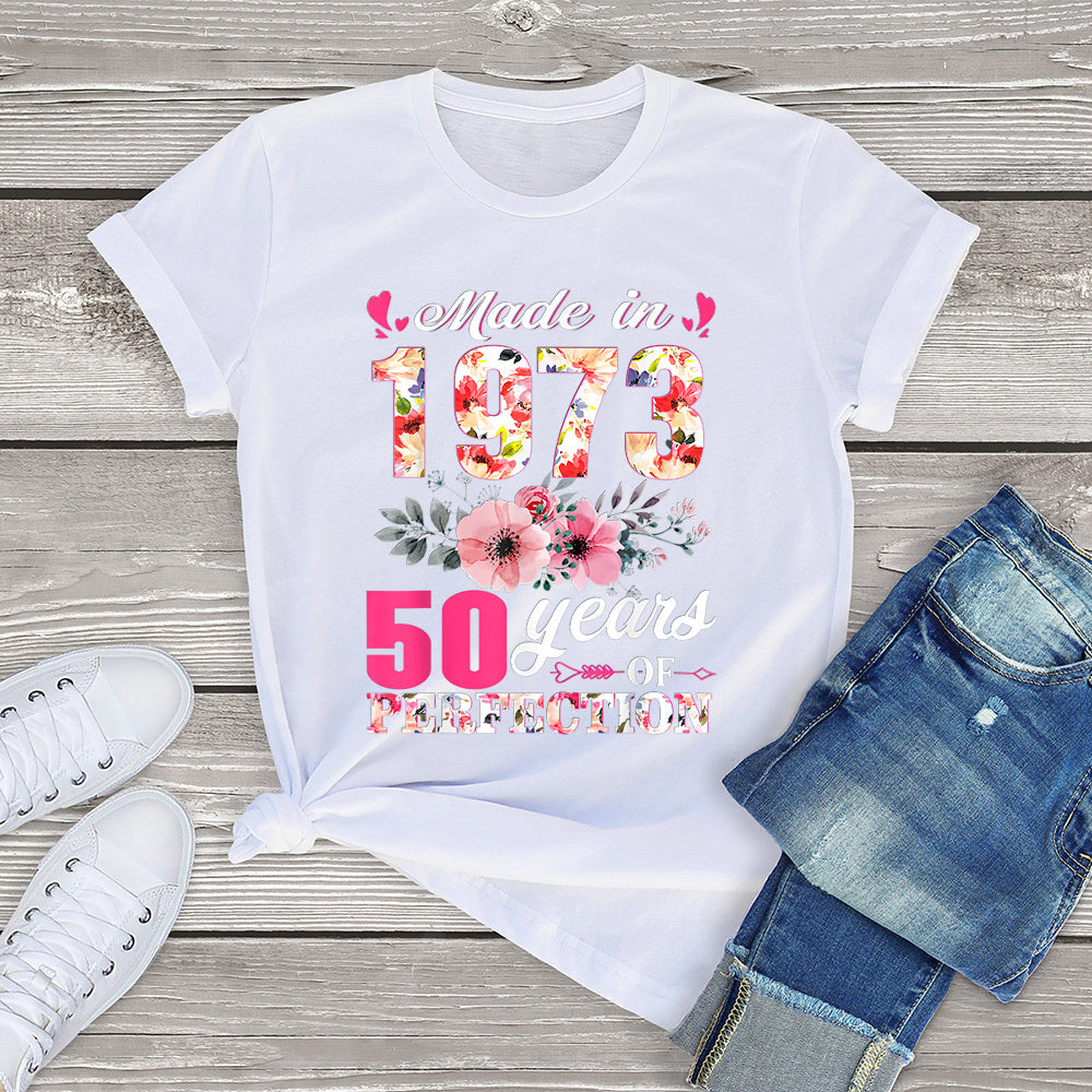 Retro 1973 Inspired Vintage Summer Graphic Fashion T Shirt