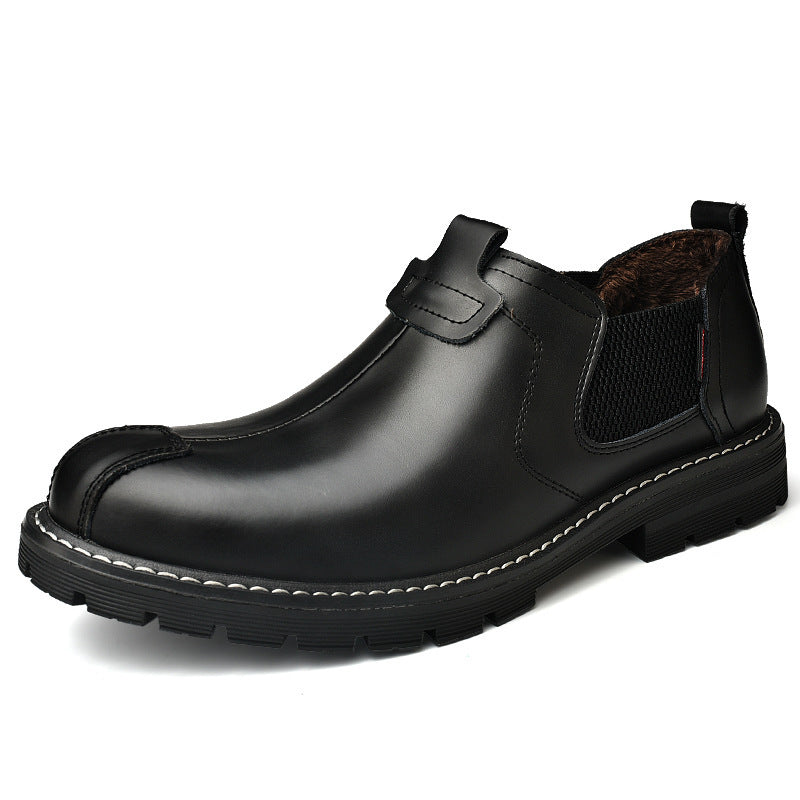 British Style Men’s Martin Boots Rugged Tooling Leather Shoes