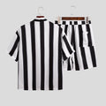 Men’s Summer Striped Short Pajama Suit Lightweight Beach Style