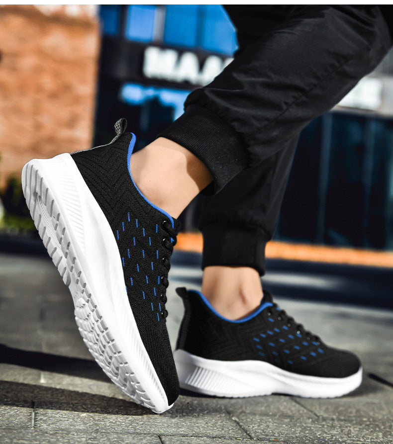 Ultralight Flying Woven Sports Running Shoes Breathable Design