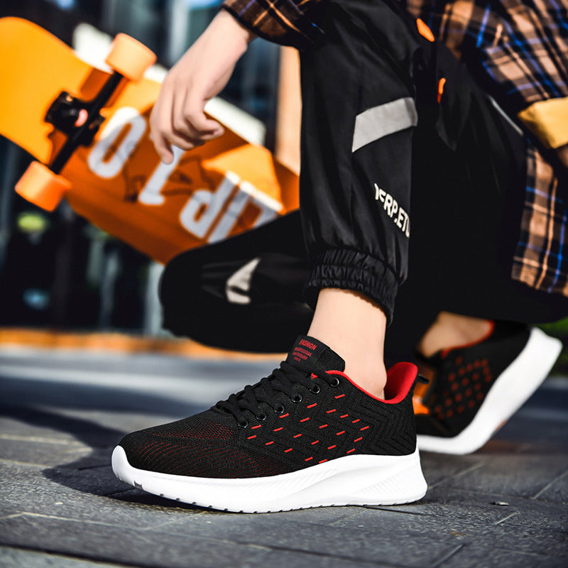 Ultralight Flying Woven Sports Running Shoes Breathable Design