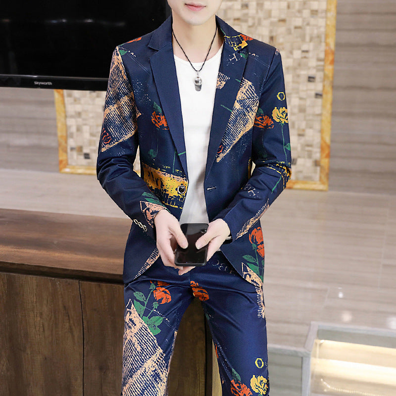 Men’s Slim Fit Korean Style Suit Modern Tailored Design