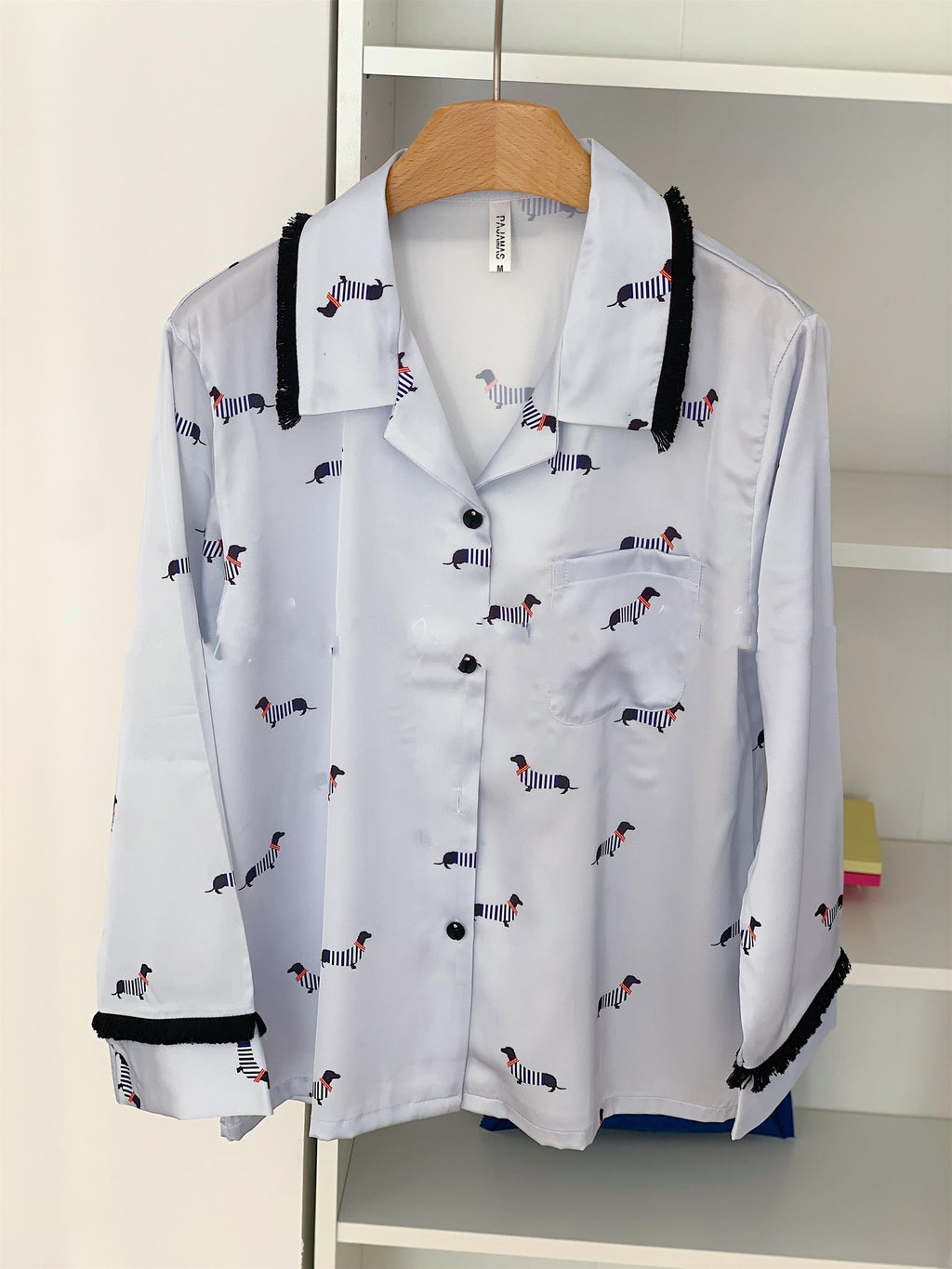 Ice Silk Long Sleeve Pajama Suit with Cooling Fabric for All Seasons