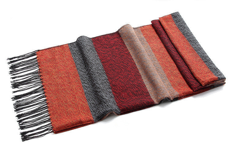 Premium Stitched Cashmere Scarf Soft Warm Fashion Accessory