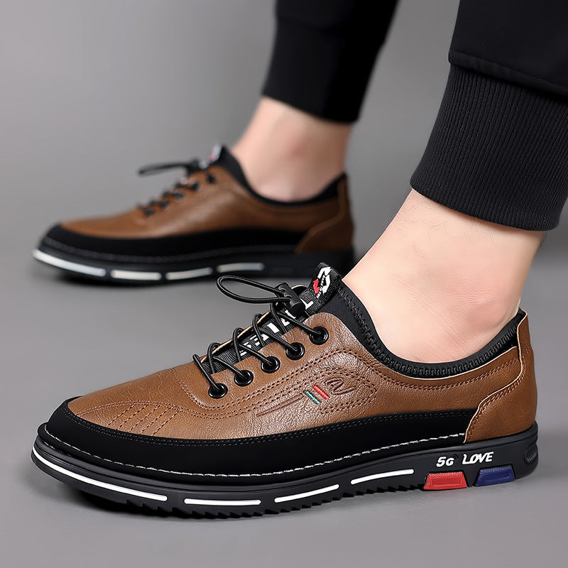 Handmade Leisure Leather Shoes Versatile Modern Fashion Style