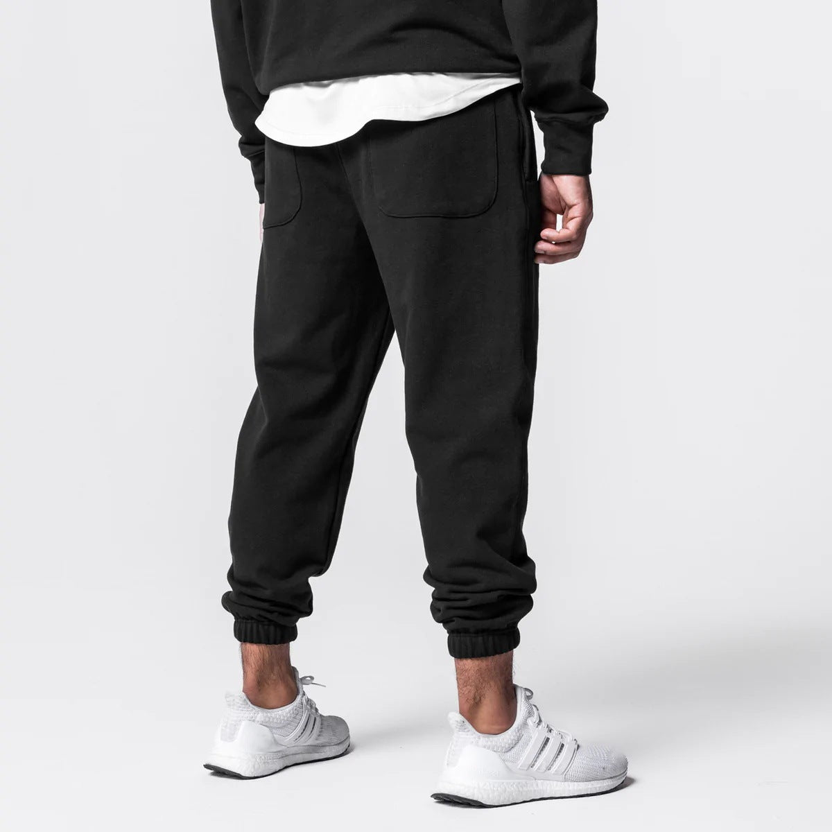 Men’s Thick Cotton Hoodie Training Set Casual Sports Tracksuit