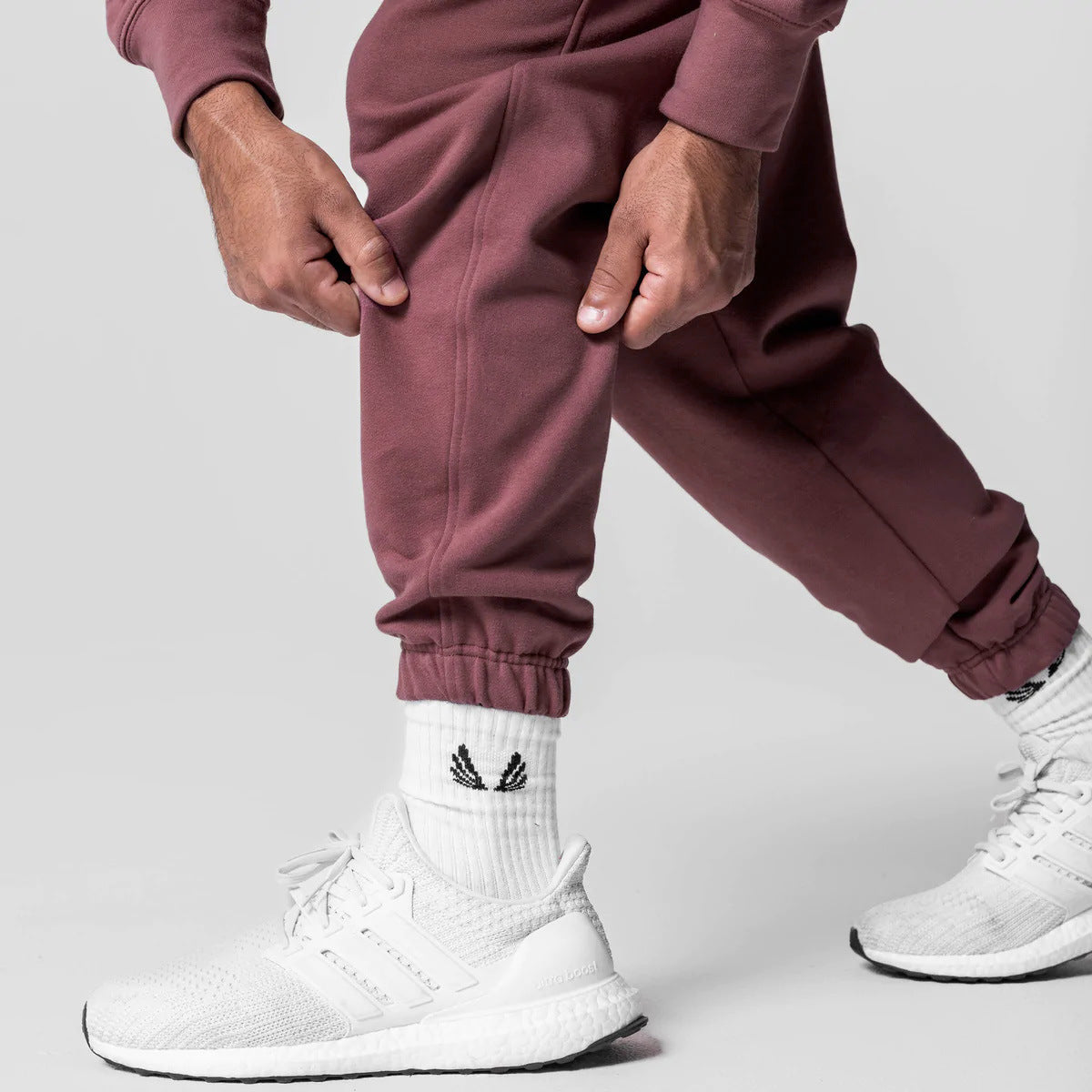 Men’s Thick Cotton Hoodie Training Set Casual Sports Tracksuit