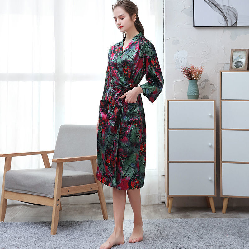 Ice Silk Couples Pajamas Women’s Short Sleeve Lightweight Lounge Set