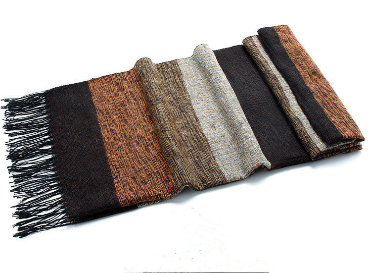 Premium Stitched Cashmere Scarf Soft Warm Fashion Accessory