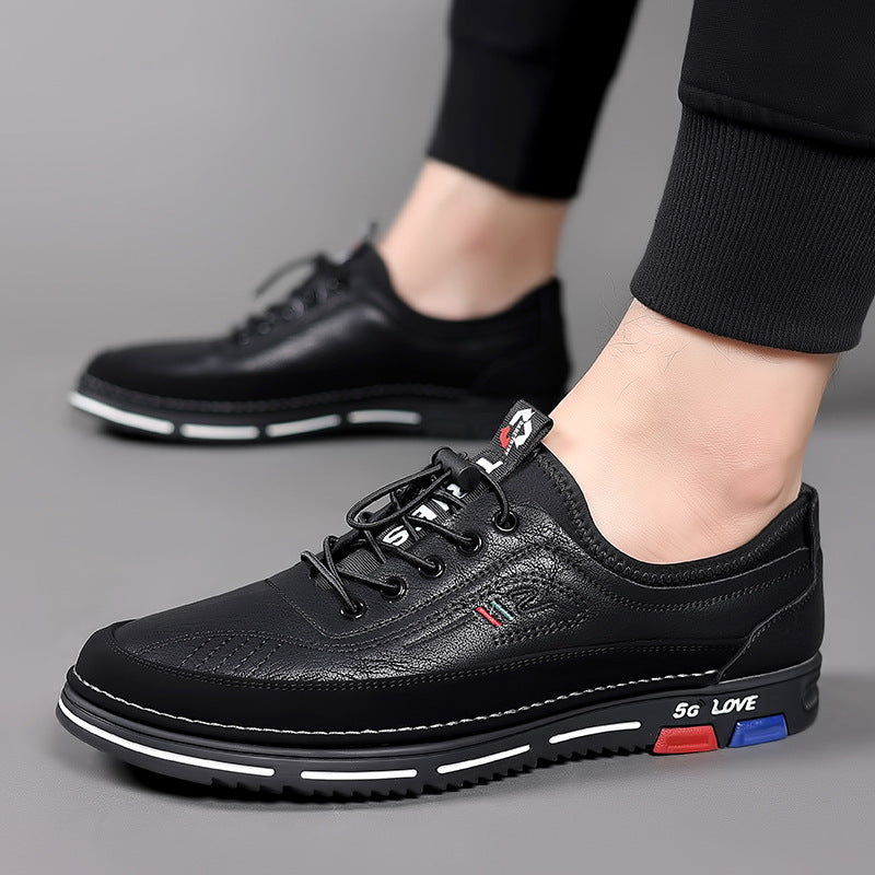 Handmade Leisure Leather Shoes Versatile Modern Fashion Style