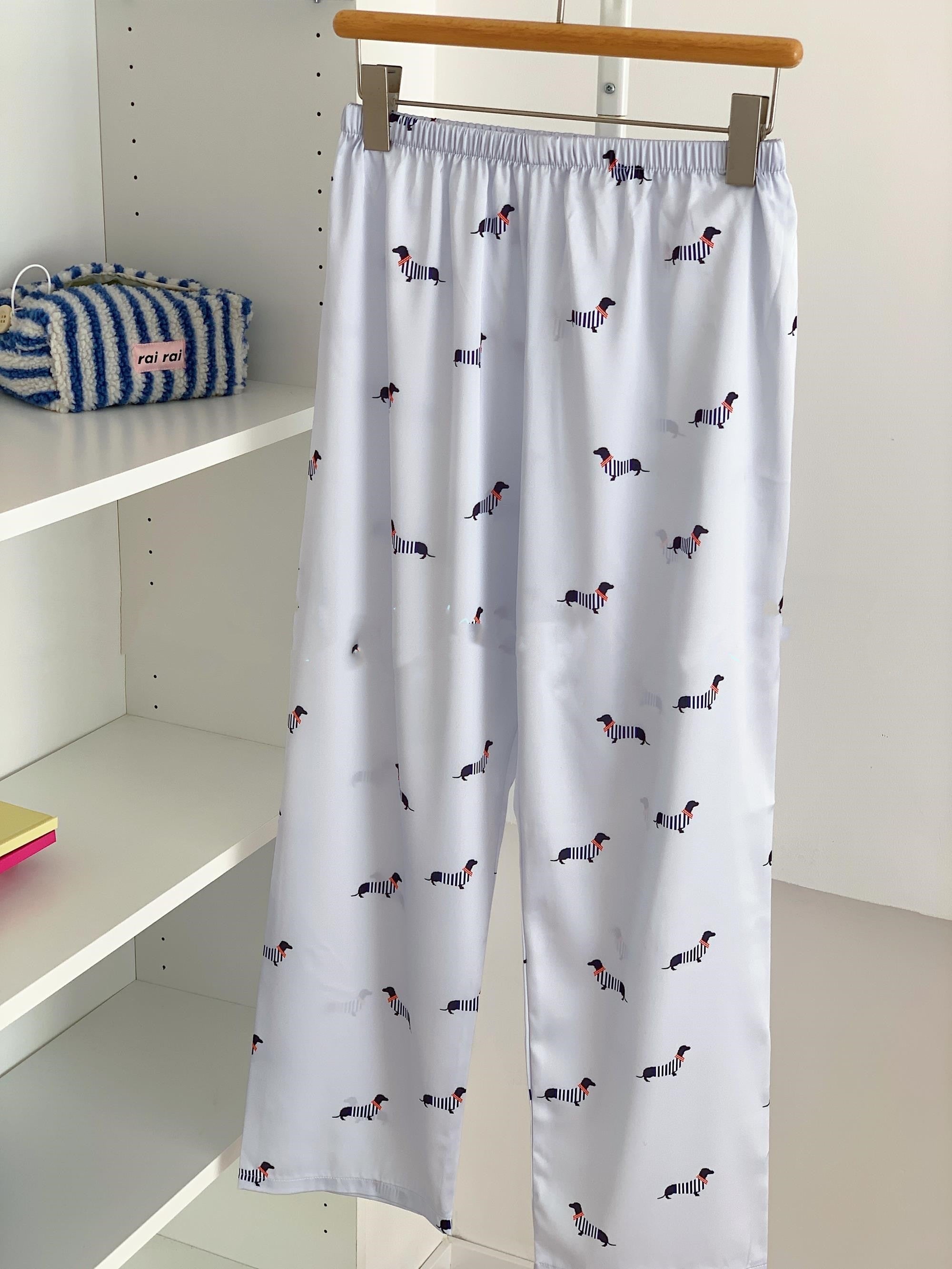 Ice Silk Long Sleeve Pajama Suit with Cooling Fabric for All Seasons