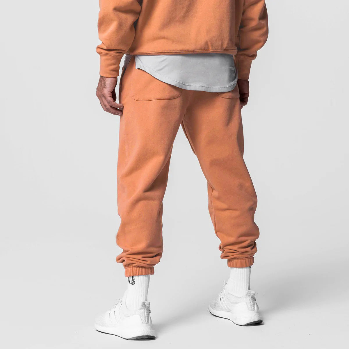Men’s Thick Cotton Hoodie Training Set Casual Sports Tracksuit