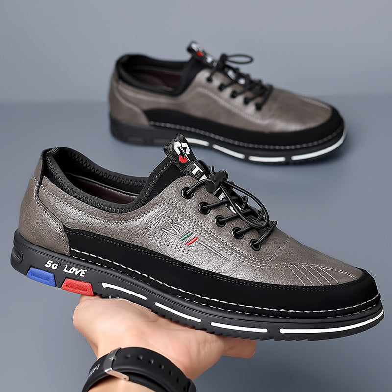Handmade Leisure Leather Shoes Versatile Modern Fashion Style