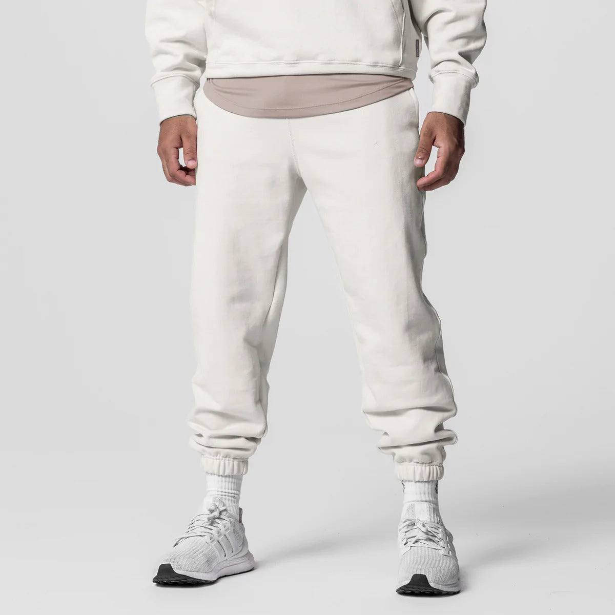 Men’s Thick Cotton Hoodie Training Set Casual Sports Tracksuit